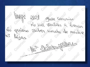 "No me vuelvas a buscar, no quiero saber nada de nadie": La carta que un presunto descuartizador habría falsificado para hacer creer que su mujer se había marchado