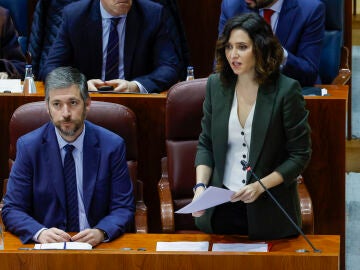 Isabel Díaz Ayuso en la Asamblea de Madrid