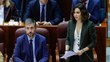 Isabel Díaz Ayuso en la Asamblea de Madrid