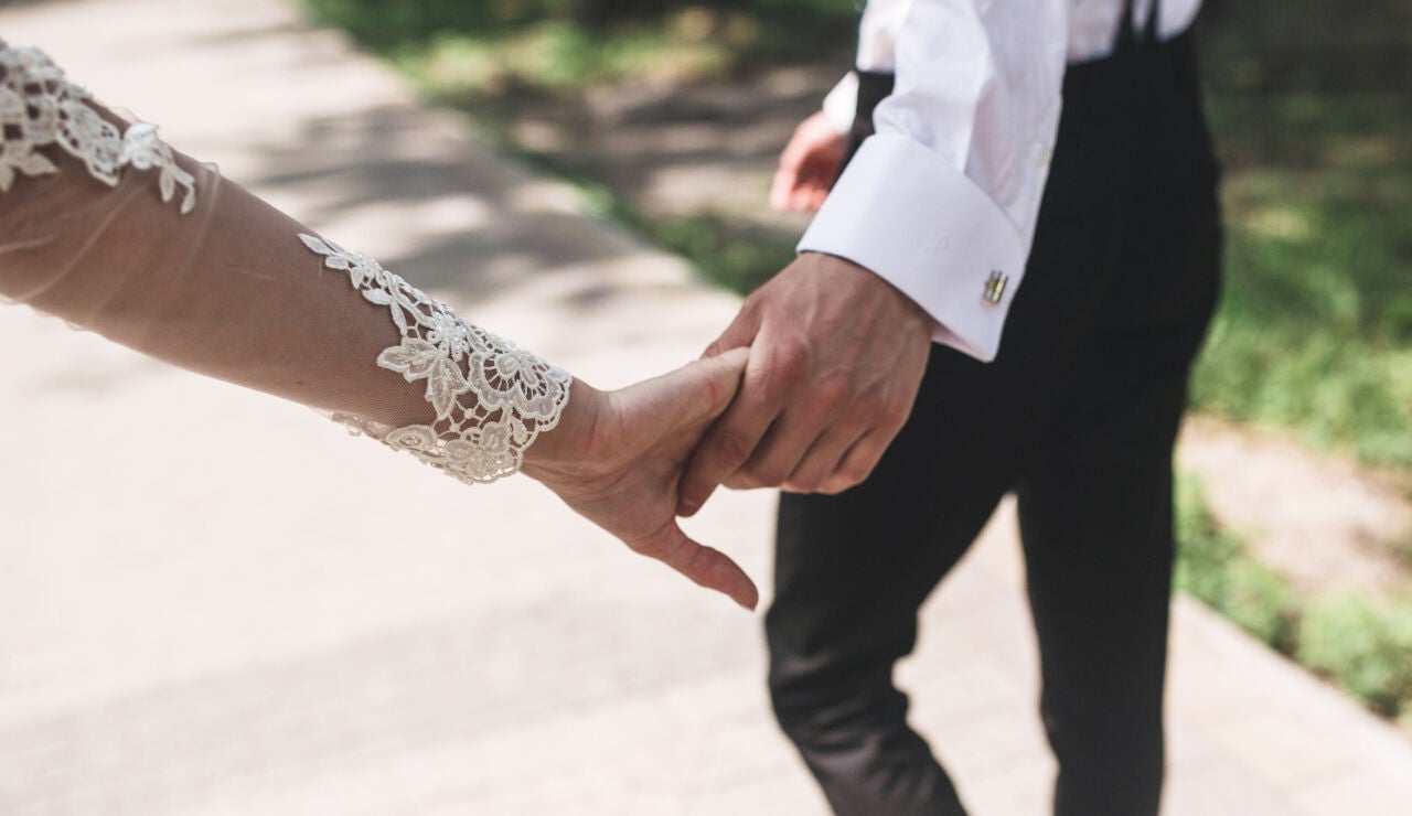 Novios en una boda 