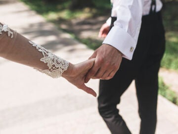 Novios en una boda 