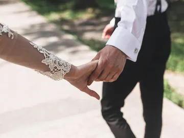 Novios en una boda Novios en una boda