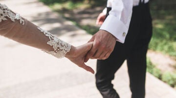 Novios en una boda 