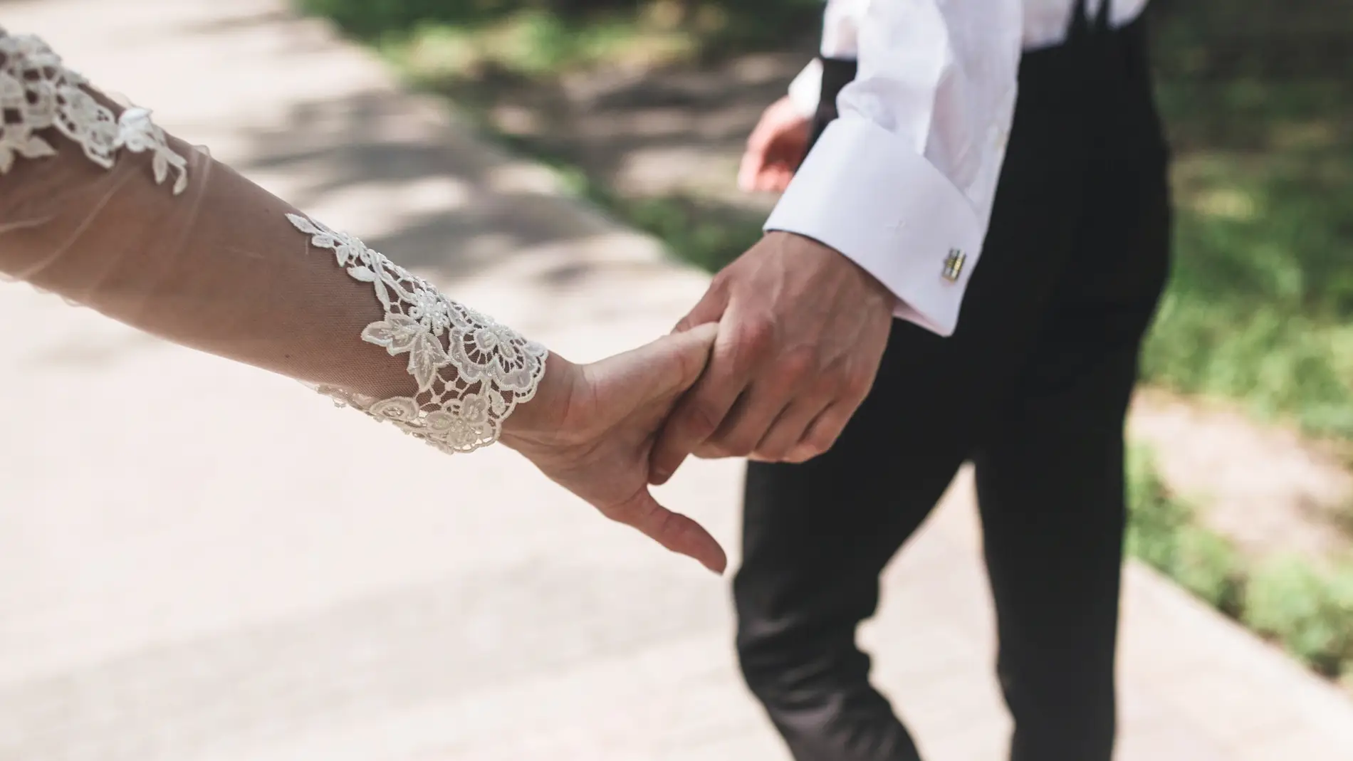 Novios en una boda Novios en una boda