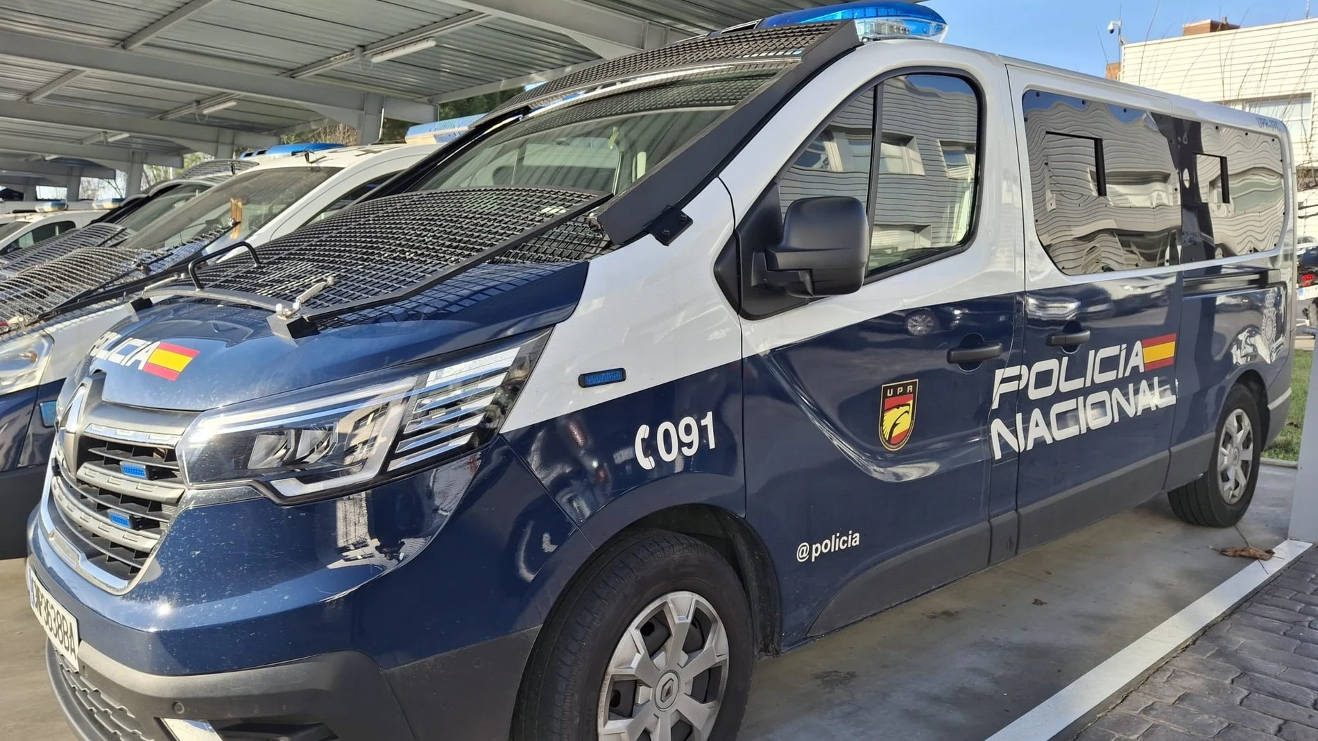 Furgoneta de la Policía Nacioanl de Valladolid. Furgoneta de la Policía Nacioanl de Valladolid.