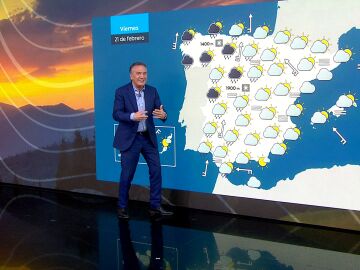 La previsión del viernes 20 de febrero