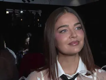 Laura Escanes, en el desfile de Yolancris Laura Escanes, en el desfile de Yolancris