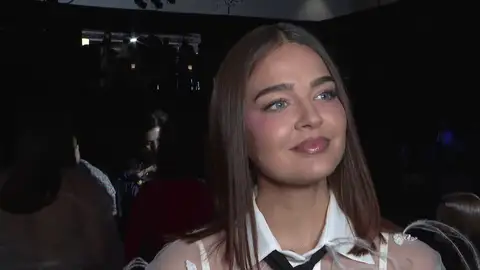 Laura Escanes, en el desfile de Yolancris Laura Escanes, en el desfile de Yolancris