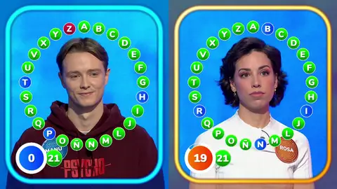 Manu y Rosa se sitúan con 21 aciertos, pero… ¿terminará El Rosco en empate? Manu y Rosa se sitúan con 21 aciertos, pero… ¿terminará El Rosco en empate?