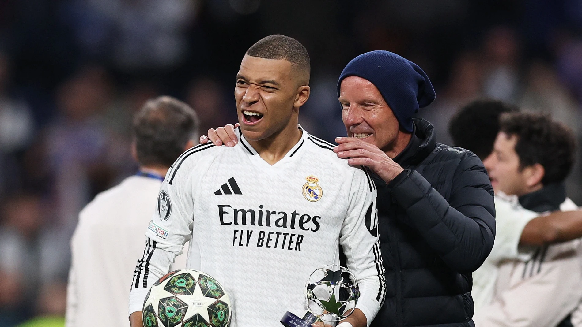 Kylian Mbappé, tras el partido ante el Manchester City Kylian Mbappé, tras el partido ante el Manchester City