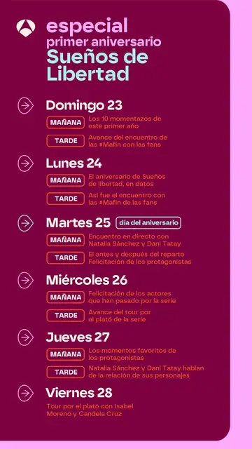 Especial primer aniversario de Sueños de libertad Especial primer aniversario de Sueños de libertad