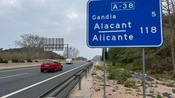 Imagen de la carretera donde fue asesinado el exalcalde de Gandía