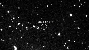 Imagen del asteroide 2024 YR4. Imagen del asteroide 2024 YR4.
