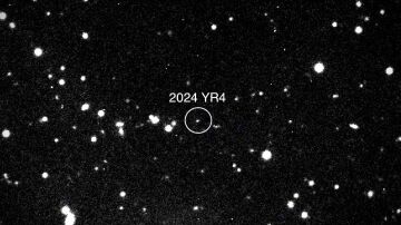 Imagen del asteroide 2024 YR4.