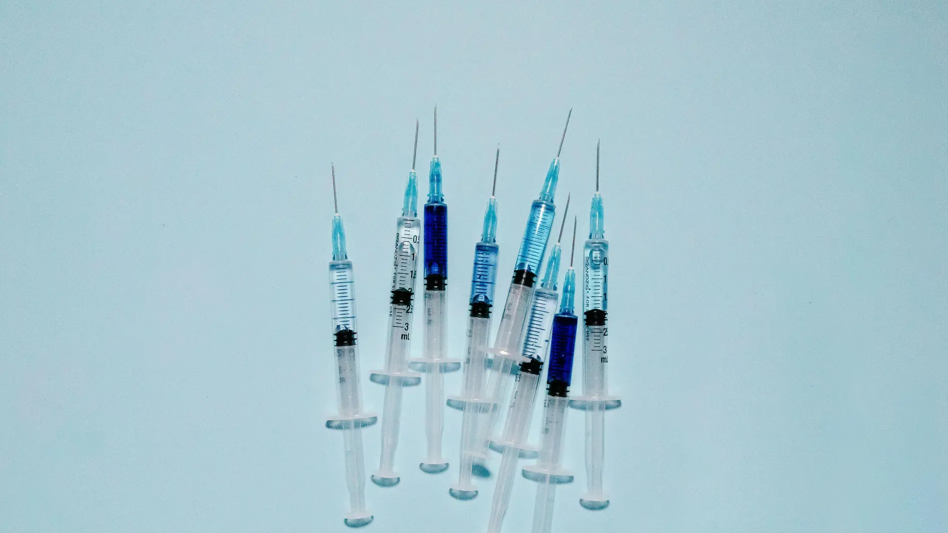 Imagen de archivo de unas jeringuillas. Imagen de archivo de unas jeringuillas.