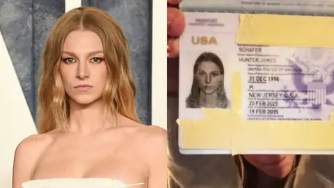 Hunter Schafer con su nuevo pasaporte Hunter Schafer con su nuevo pasaporte