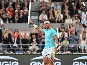 Rafa Nadal durante el Roland Garros 2024