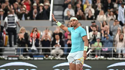 Rafa Nadal durante el Roland Garros 2024 Rafa Nadal durante el Roland Garros 2024
