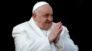 Imagen de archivo del papa Francisco. Imagen de archivo del papa Francisco.
