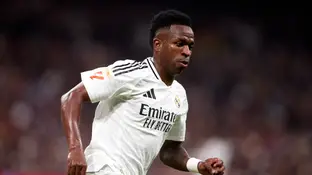 Vinicius Jr durante un partido de Liga Vinicius Jr durante un partido de Liga