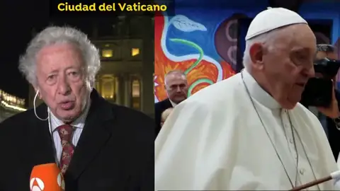 Antonio Pelayo informando sobre el estado de salud del Papa Antonio Pelayo informando sobre el estado de salud del Papa