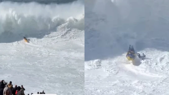 La tragedia sobrevuela Nazaré: espeluznante wipeout de Will Santana y su rescatador en jet-ski La tragedia sobrevuela Nazaré: espeluznante wipeout de Will Santana y su rescatador en jet-ski