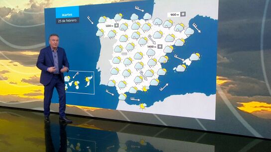 Roberto Brasero y la previsi&oacute;n del martes 24 de febrero