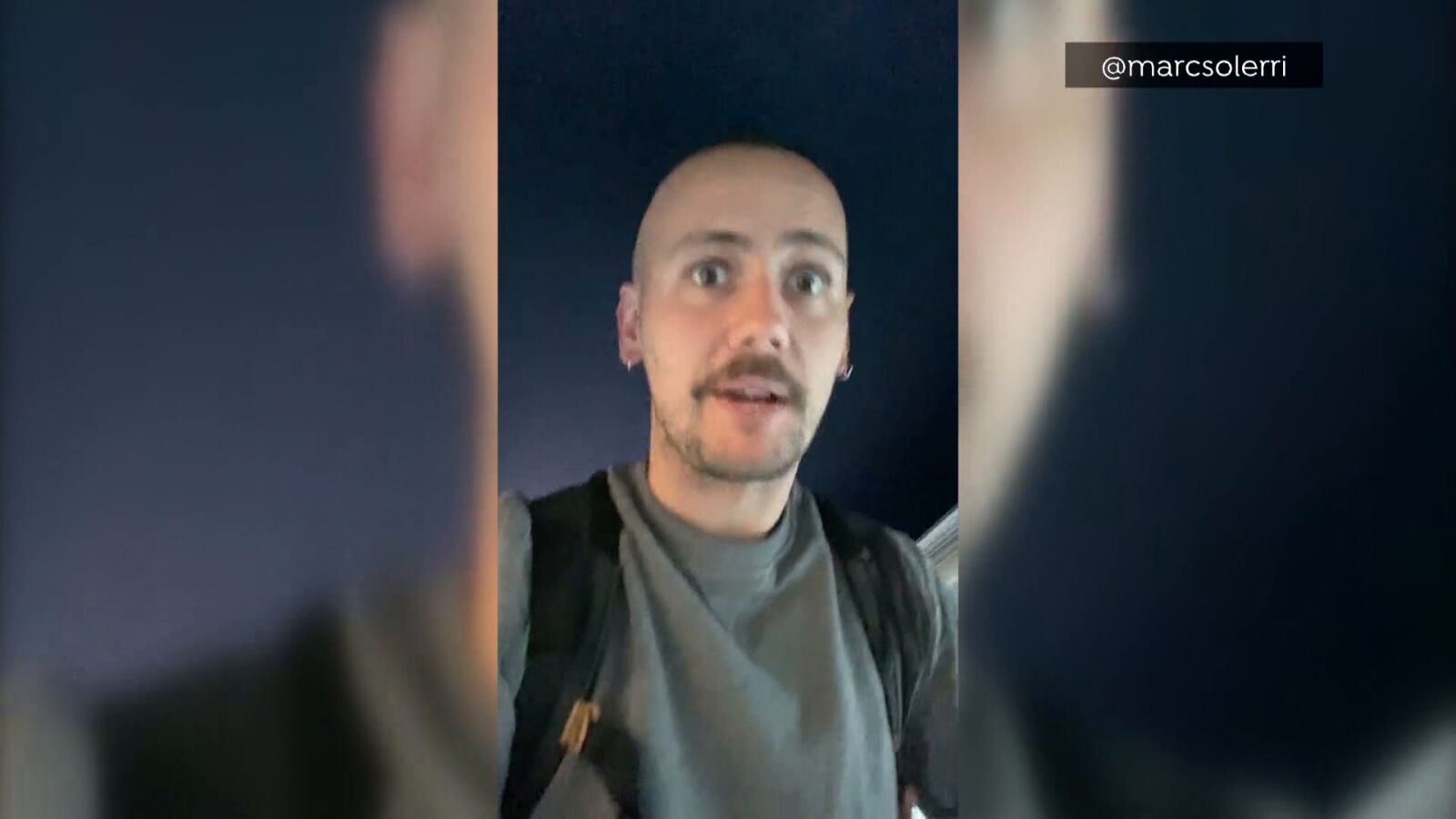 VIDEO | Atrapado en el autobús porque nadie le despertó, ni siquiera el conductor: 