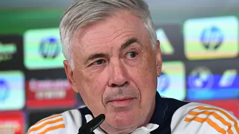 Carlo Ancelotti en rueda de prensa Carlo Ancelotti en rueda de prensa