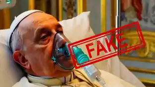 Imagen del papa Francisco manipulada con IA Imagen del papa Francisco manipulada con IA