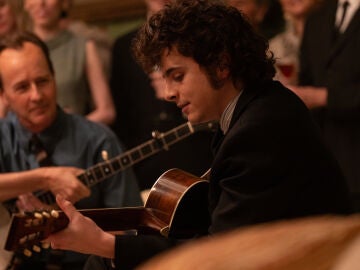 Timoth&eacute;e Chalamet en A Complete Unknown