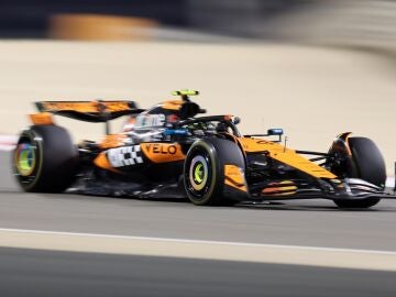 Lando Norris en los test de F1 en Sakhir