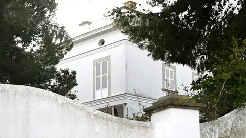 Parte de la fachada de la mansión de Tita Cervera en Mallorca Parte de la fachada de la mansión de Tita Cervera en Mallorca