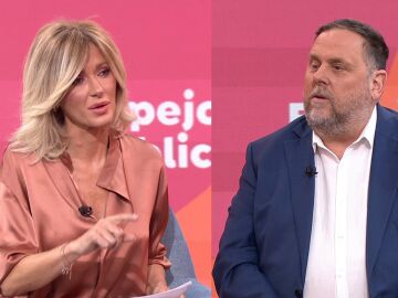 Oriol Junqueras con Susanna Griso.
