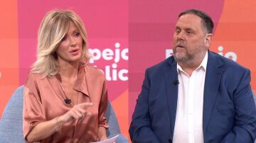 Oriol Junqueras con Susanna Griso.