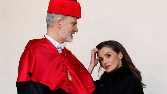 Felipe VI y la reina Letizia, en la Universidad de Alcal&aacute; de Henares