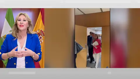 Carolina España en Espejo Público. Carolina España en Espejo Público.