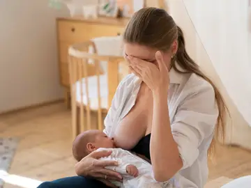 Mujer dando el pecho Mujer dando el pecho