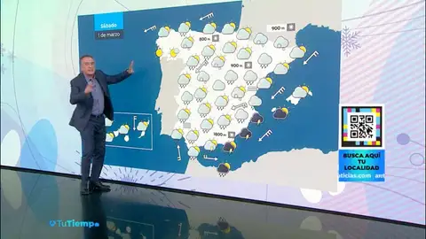 Roberto Brasero adelanta cómo arranca el tiempo en el mes de marzo: "Vuelven las nevadas" Roberto Brasero adelanta cómo arranca el tiempo en el mes de marzo: "Vuelven las nevadas"