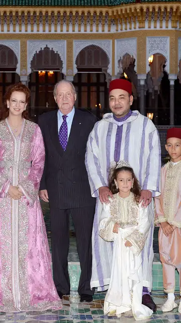 Familia real de Marruecos con el rey Juan Carlos Familia real de Marruecos con el rey Juan Carlos