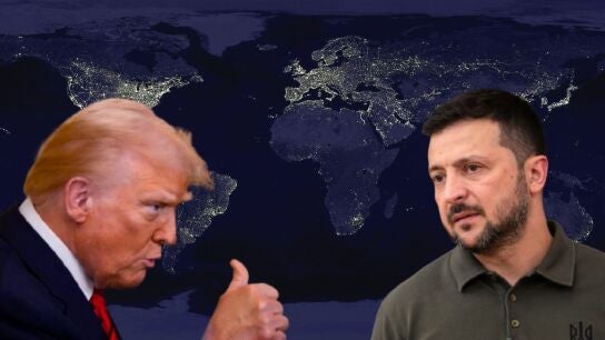 Imagen de Trump y de Zelenski.
