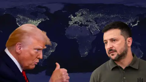 Imagen de Trump y de Zelenski. Imagen de Trump y de Zelenski.