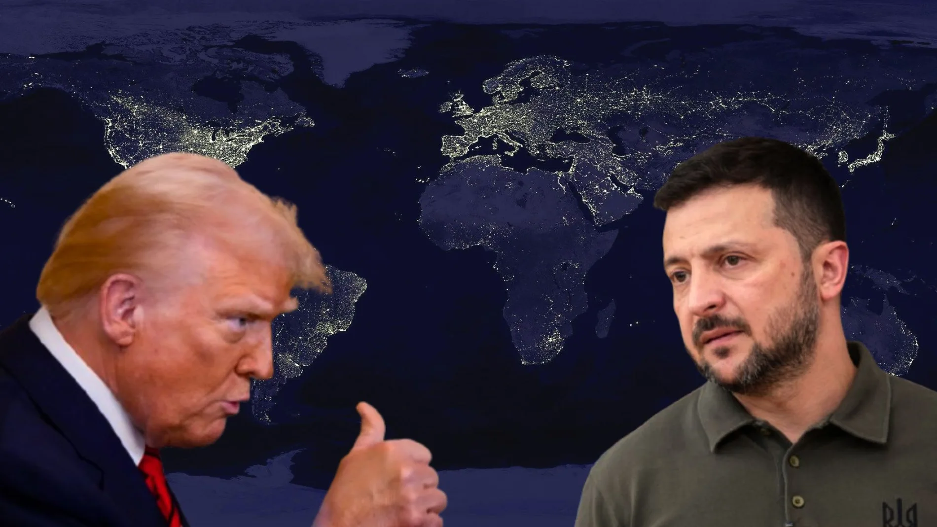 Imagen de Trump y de Zelenski. Imagen de Trump y de Zelenski.