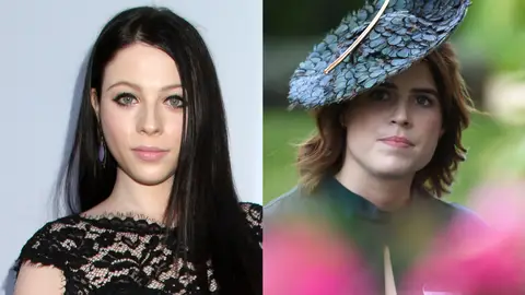 Montaje de Michelle Trachtenberg y Eugenia de York Montaje de Michelle Trachtenberg y Eugenia de York