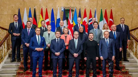 El primer ministro británico Starmer recibe a líderes europeos en Londres El primer ministro británico Starmer recibe a líderes europeos en Londres