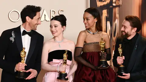 Los cuatro actores ganadores del Oscar 2025 Los cuatro actores ganadores del Oscar 2025
