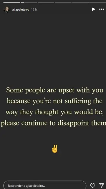 Ajla, mujer de Jota Peleteiro, comparte un mensaje Ajla, mujer de Jota Peleteiro, comparte un mensaje