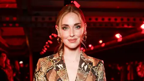 Chiara Ferragni en el desfile de Roberto Cavalli en Milán Chiara Ferragni en el desfile de Roberto Cavalli en Milán