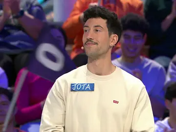 Jota toma la delantera: el concursante consigue resolver el panel sin ningún esfuerzo Jota toma la delantera: el concursante consigue resolver el panel sin ningún esfuerzo