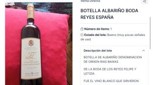 La botella de Albari&ntilde;o de la boda de los reyes Felipe VI y Letizia